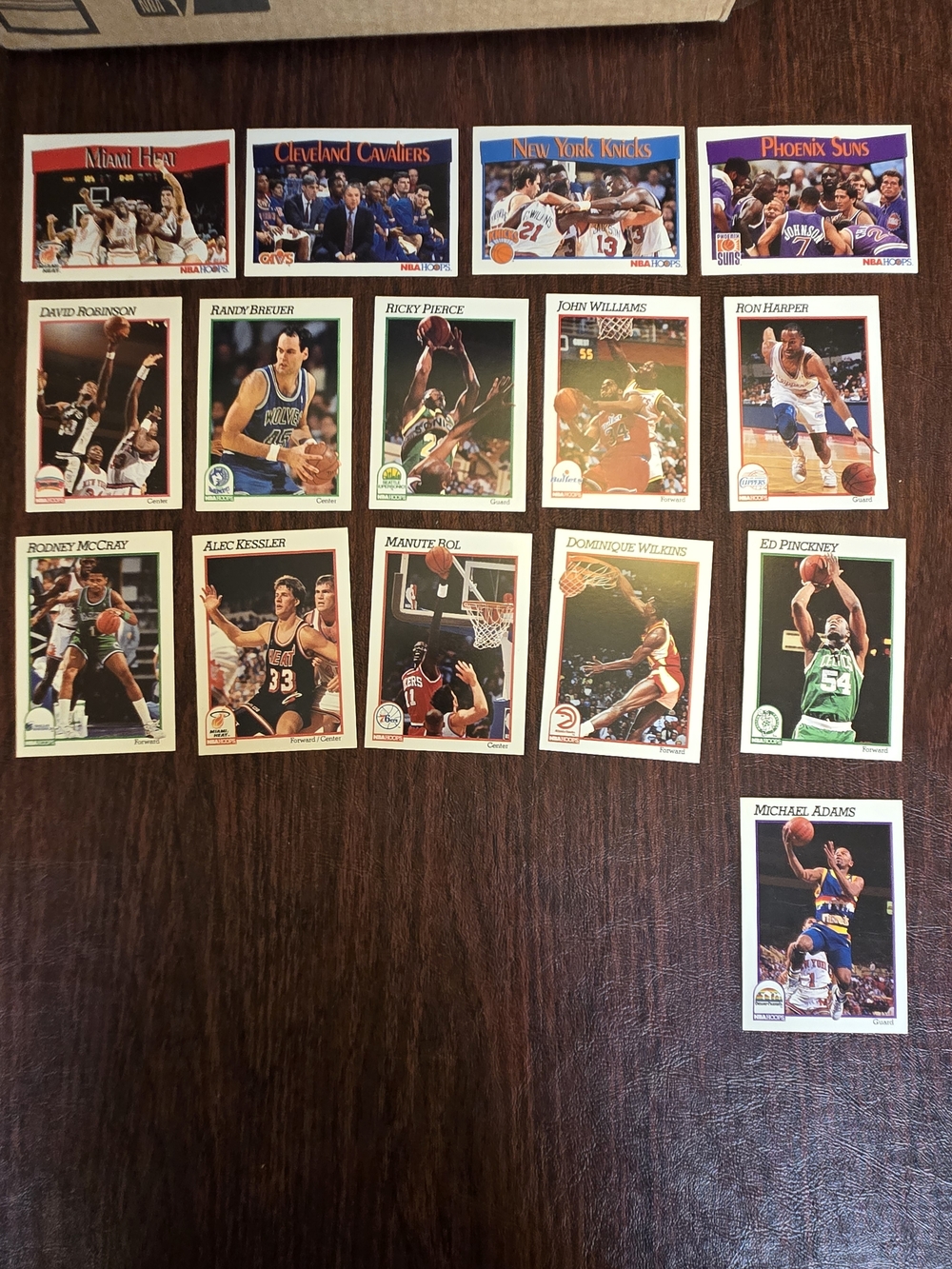 Vintage NBA Basketball Trading Cards Lot - Multiteam Set 1991